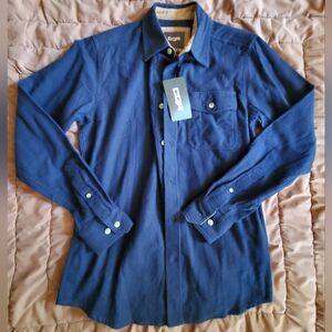 CQR TACTICAL GEAR SERIES MEN'S DEEP BLUE CORDUROY CUFF NWT LS SHIRT